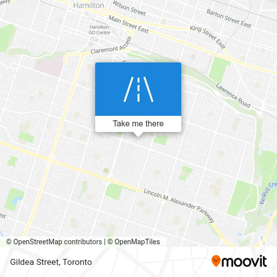 Gildea Street map