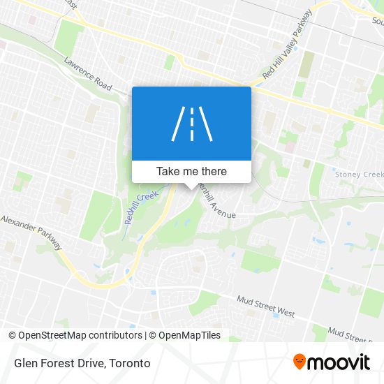 Glen Forest Drive map