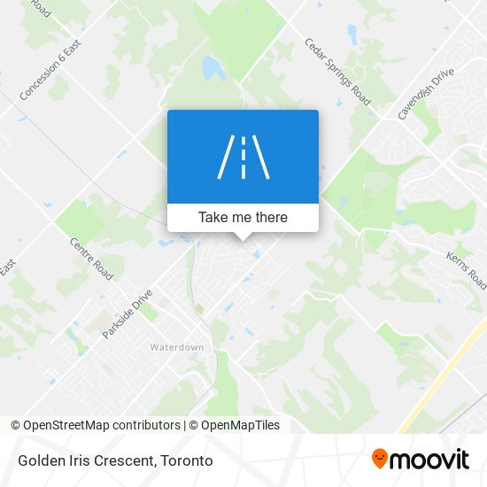Golden Iris Crescent map