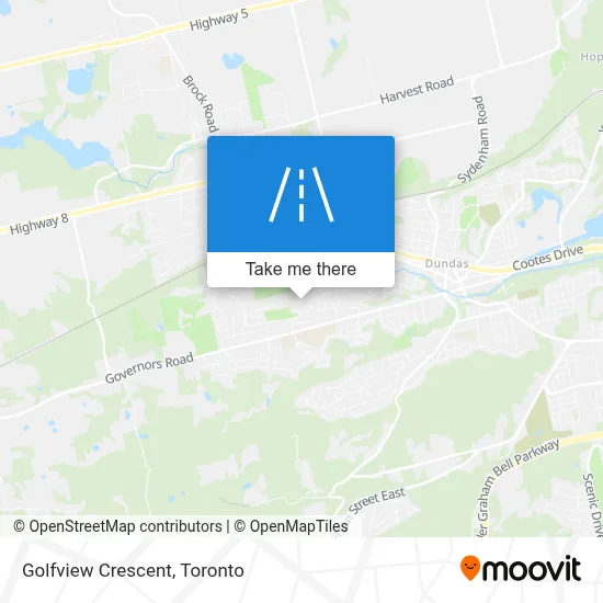 Golfview Crescent map