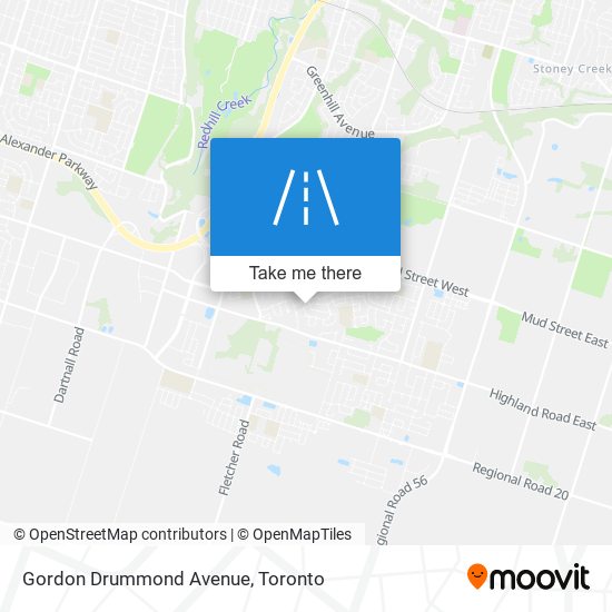 Gordon Drummond Avenue map