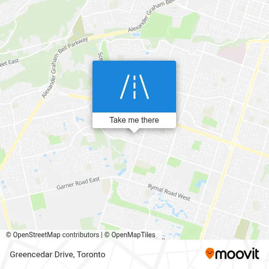 Greencedar Drive map