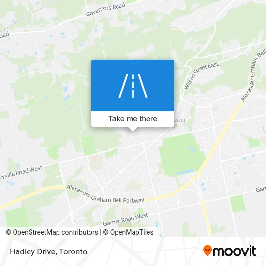 Hadley Drive map