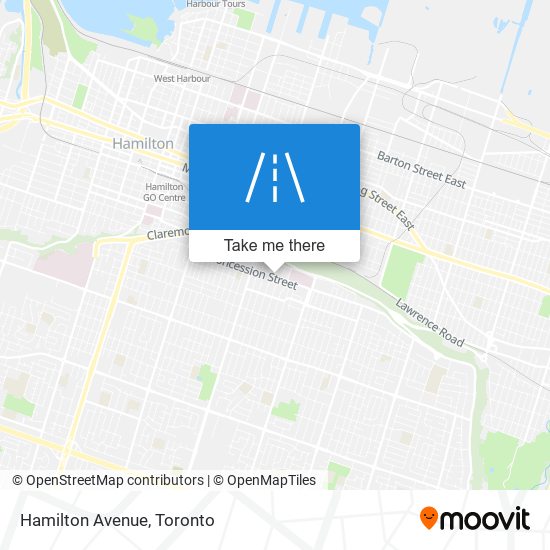 Hamilton Avenue map