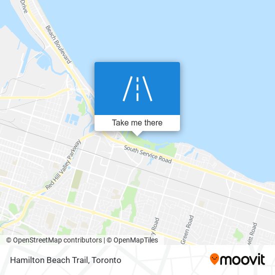 Hamilton Beach Trail map