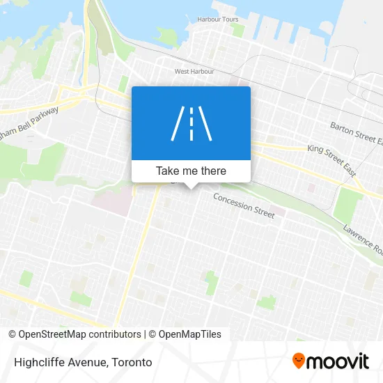 Highcliffe Avenue map