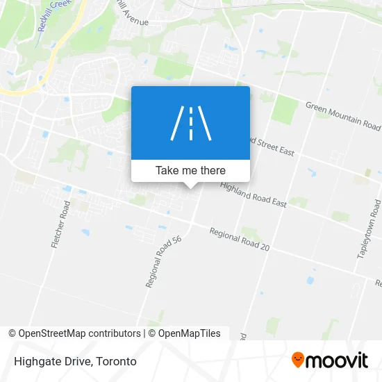 Highgate Drive map