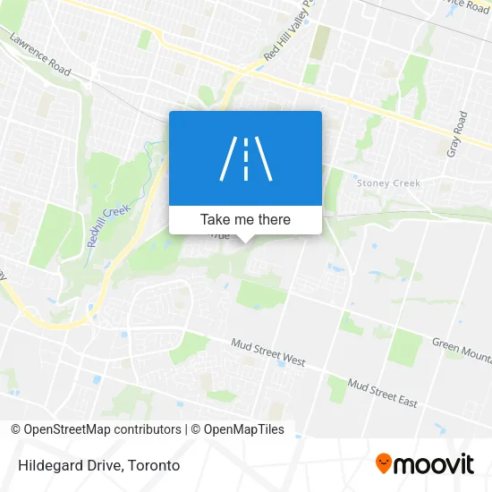 Hildegard Drive map