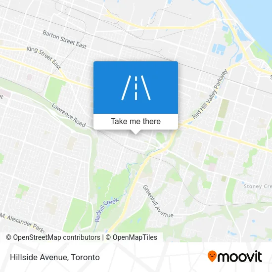 Hillside Avenue map