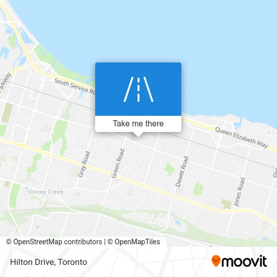 Hilton Drive map