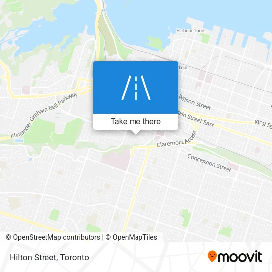 Hilton Street map