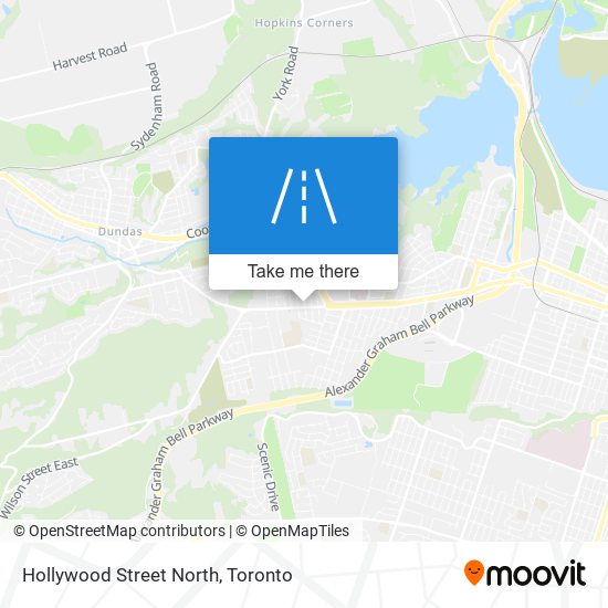 Hollywood Street North map