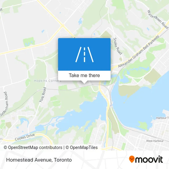 Homestead Avenue map