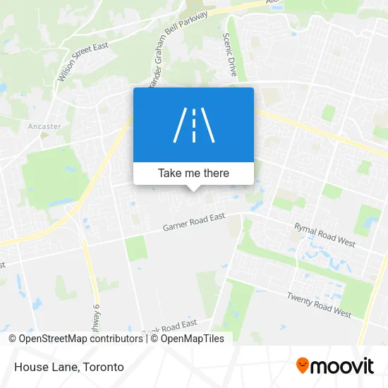 House Lane map