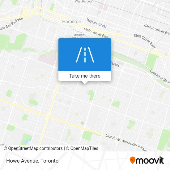 Howe Avenue map
