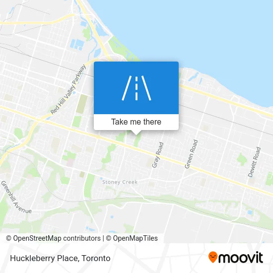 Huckleberry Place map