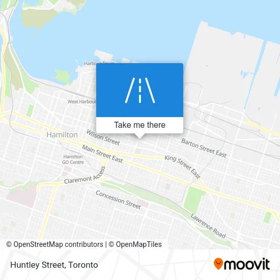 Huntley Street map