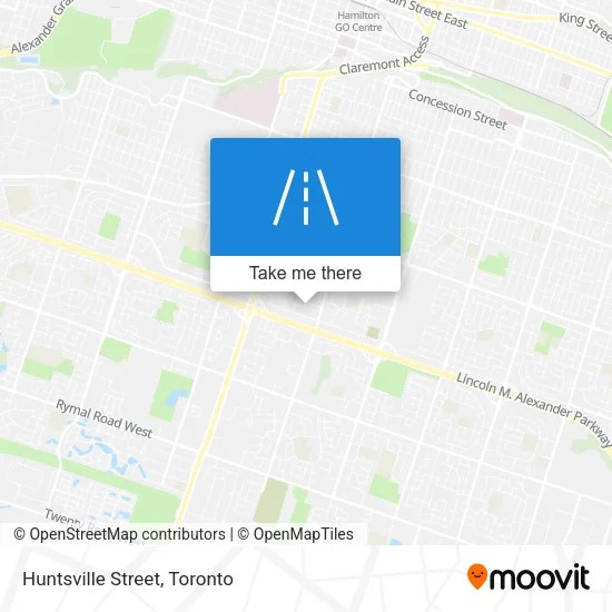 Huntsville Street map