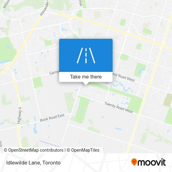Idlewilde Lane map