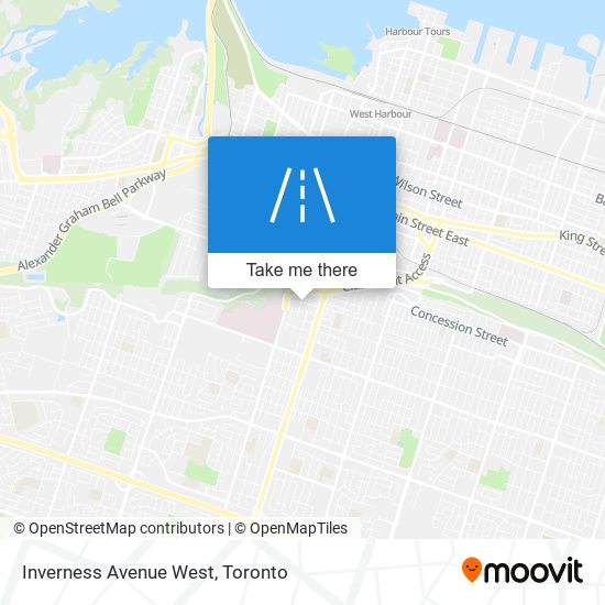 Inverness Avenue West map