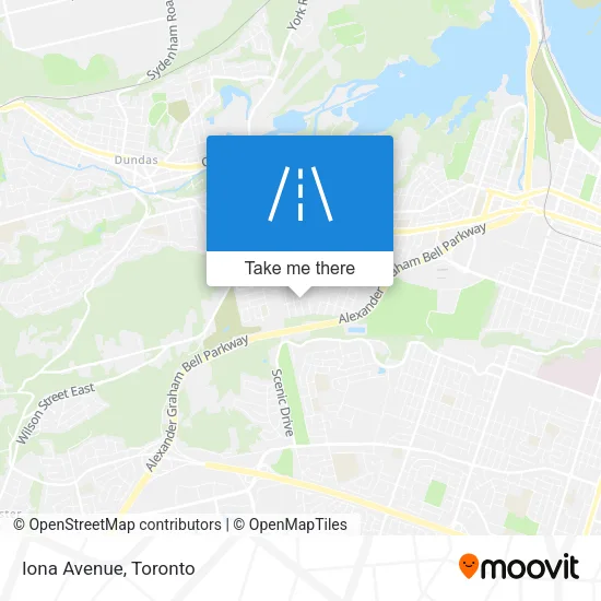 Iona Avenue map