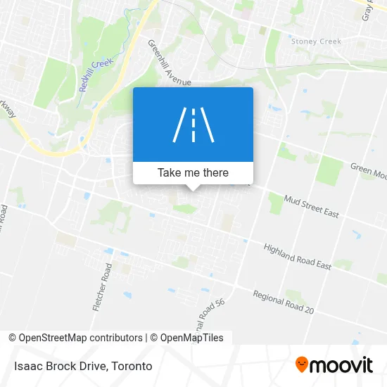 Isaac Brock Drive map