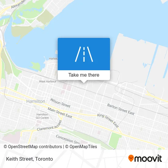 Keith Street map