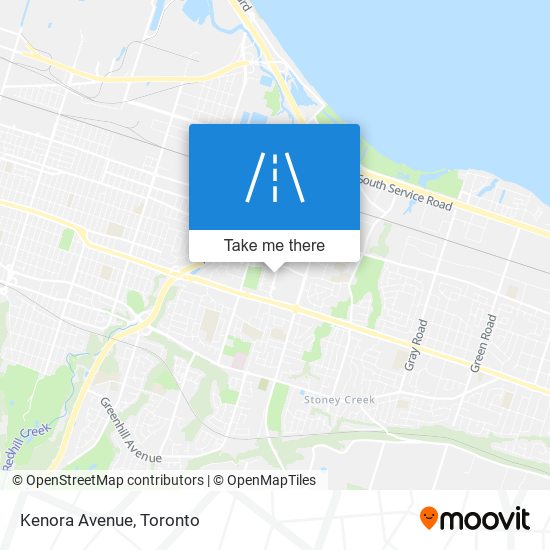 Kenora Avenue map