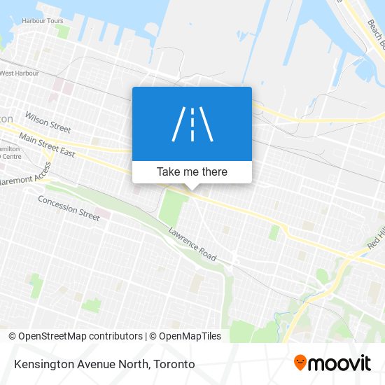 Kensington Avenue North map
