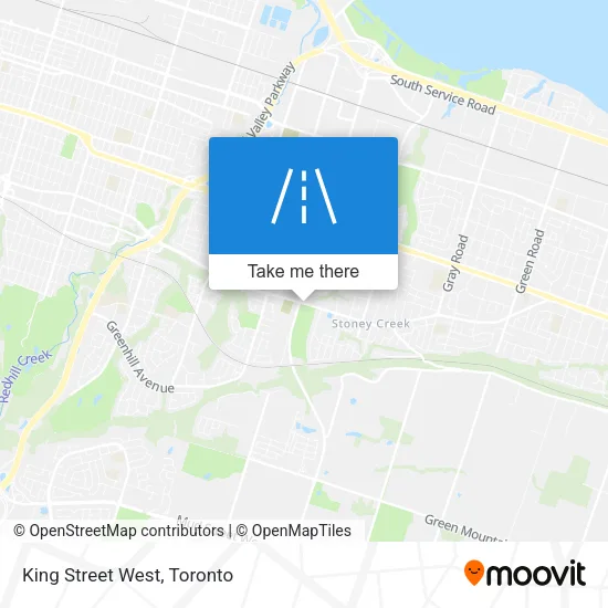 King Street West map