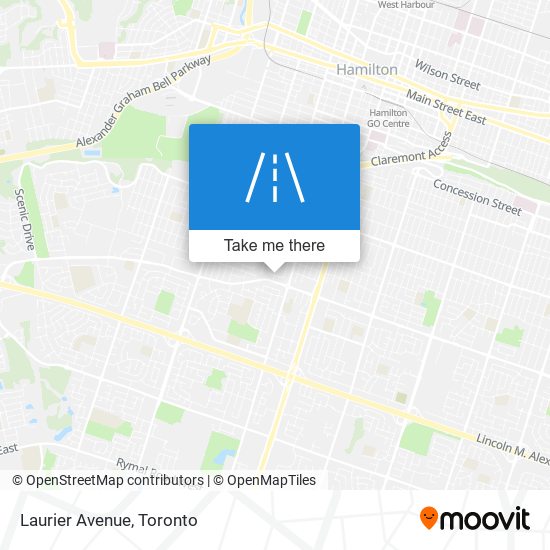 Laurier Avenue map