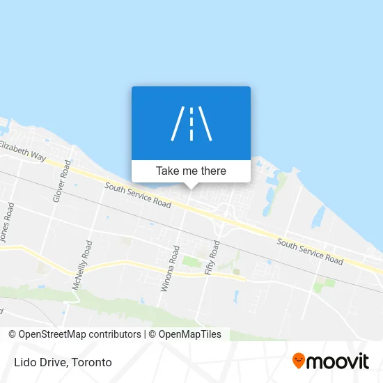 Lido Drive map
