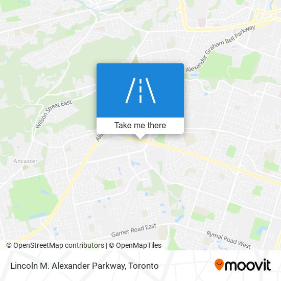 Lincoln M. Alexander Parkway map
