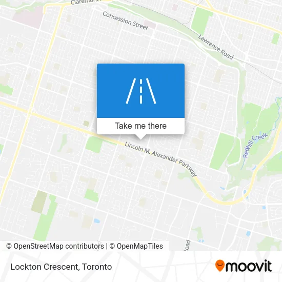 Lockton Crescent map