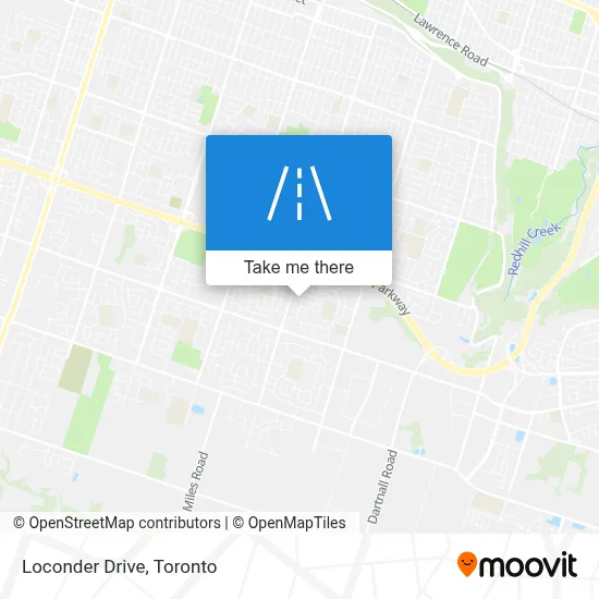 Loconder Drive map