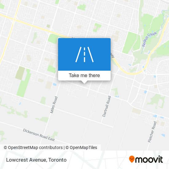 Lowcrest Avenue map