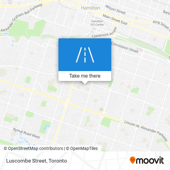 Luscombe Street map