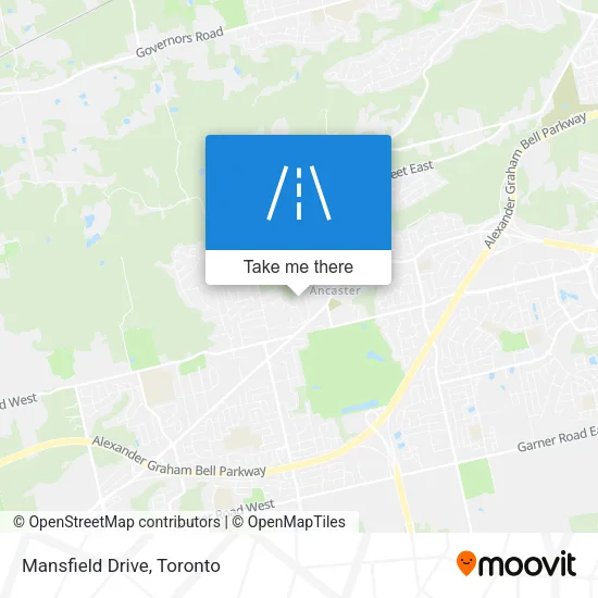 Mansfield Drive map