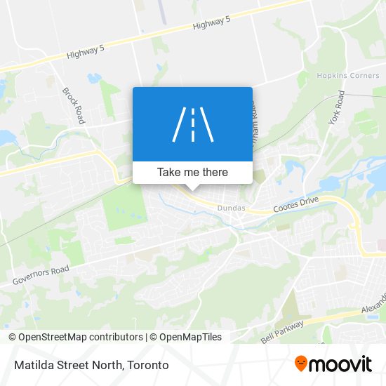 Matilda Street North map