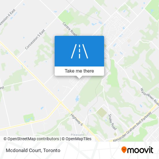 Mcdonald Court map