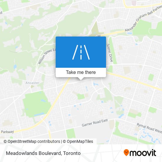 Meadowlands Boulevard map