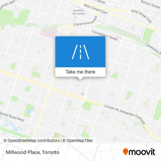 Millwood Place map