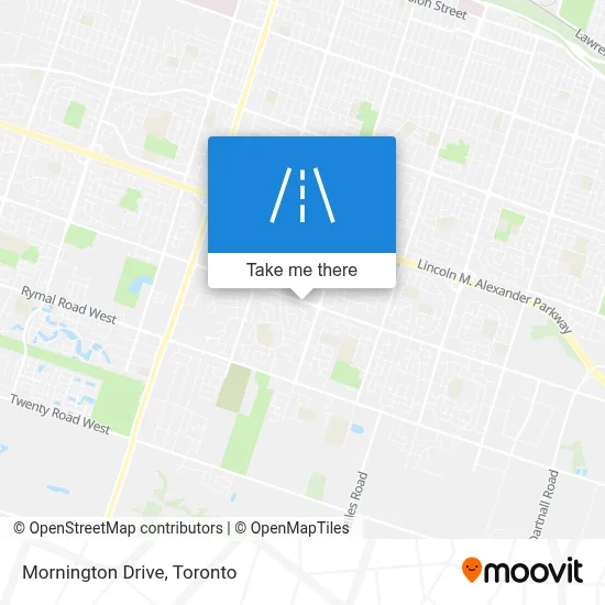 Mornington Drive map