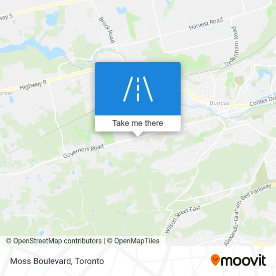 Moss Boulevard map