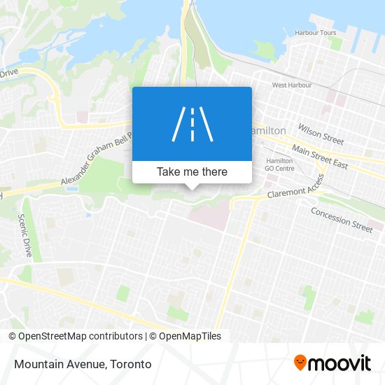 Mountain Avenue map