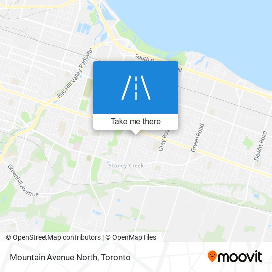 Mountain Avenue North map