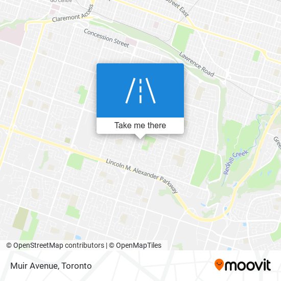 Muir Avenue map