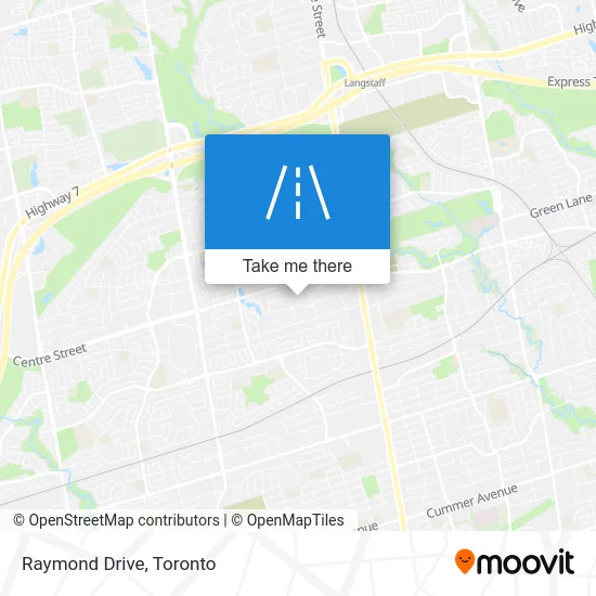 Raymond Drive map