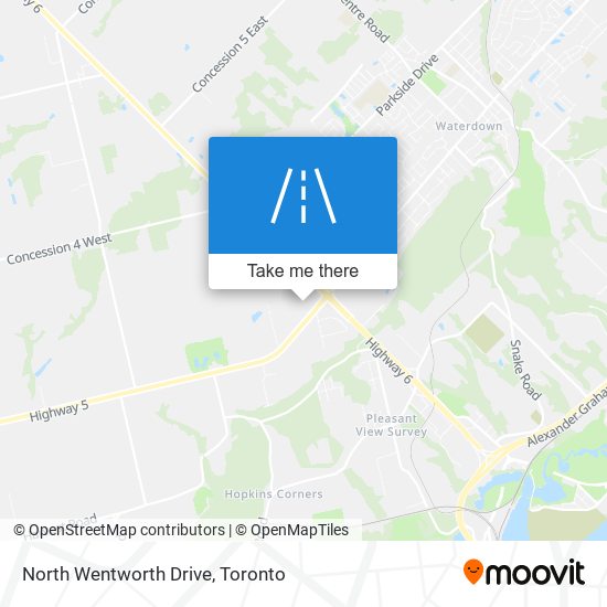 North Wentworth Drive map