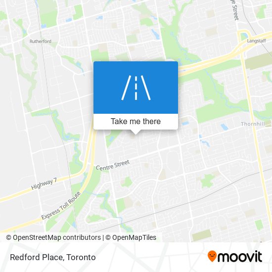 Redford Place map